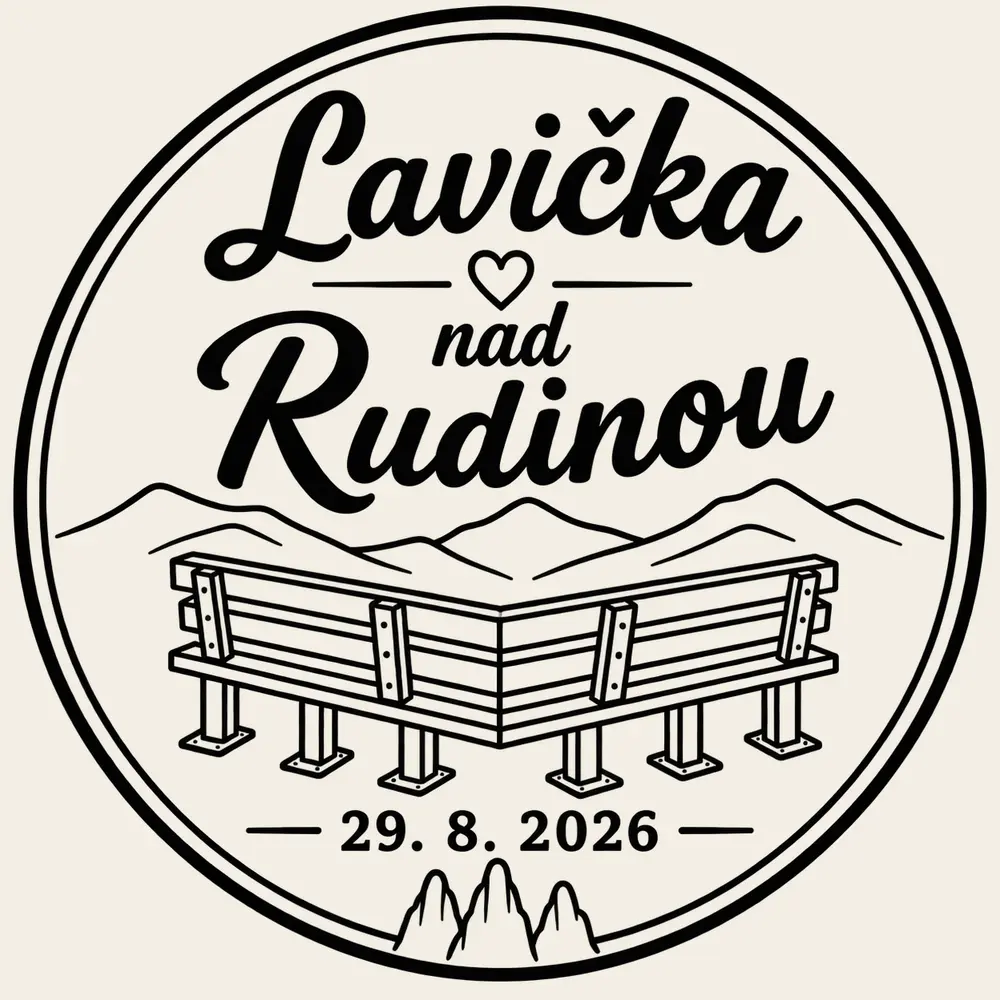 Turistická pečiatka Lavička nad Rudinou