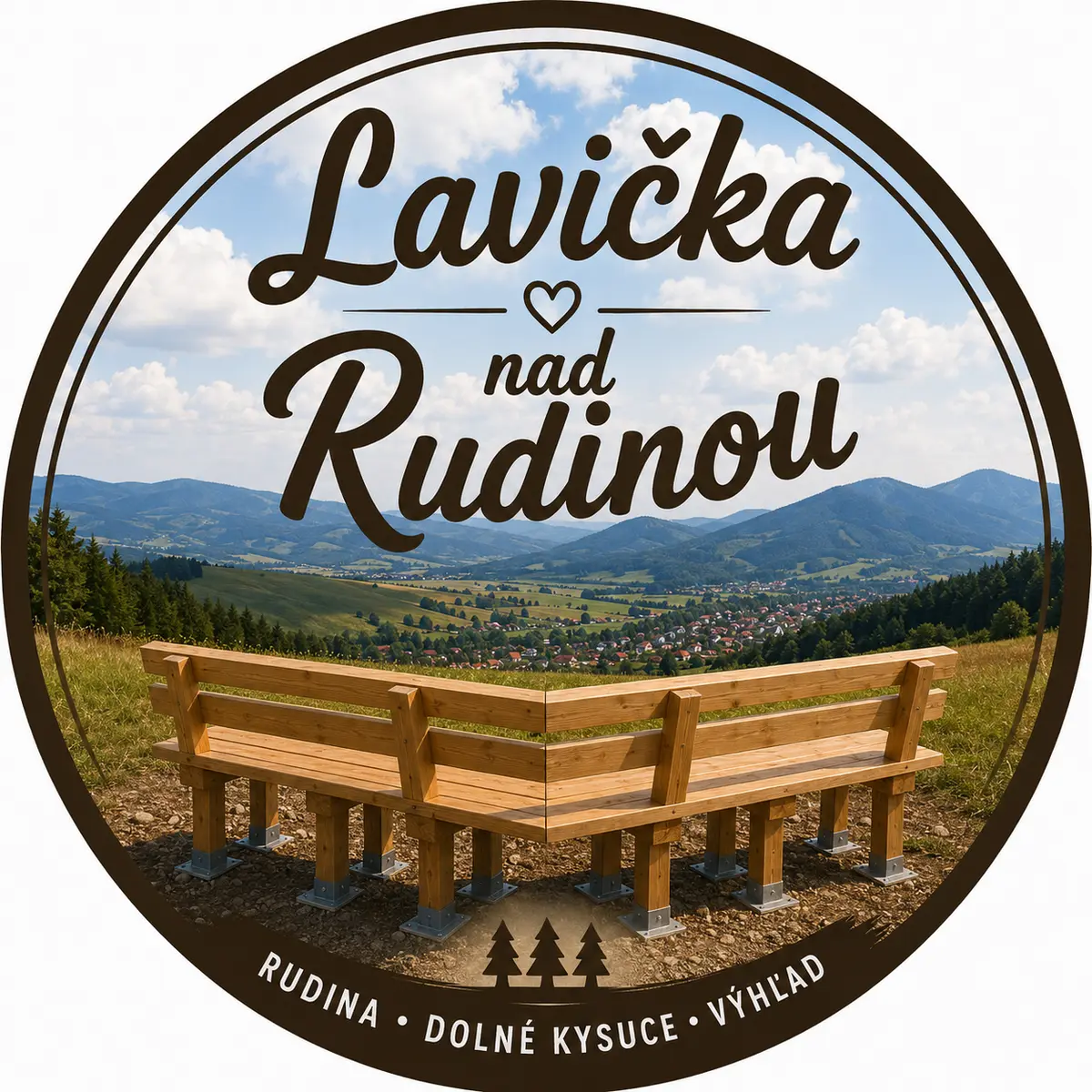 Kruhový znak Lavička nad Rudinou
